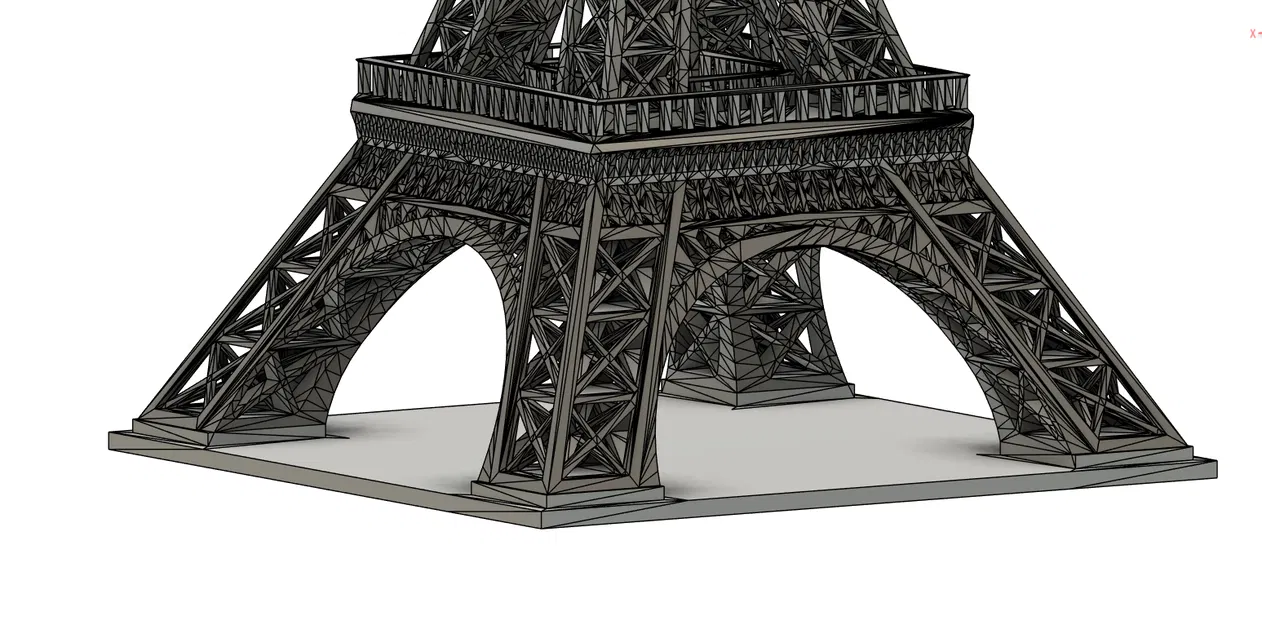 Xếp chồng Tháp Eiffel kèm Podest để stack tốt hơn (Print-in-place) - Image 6