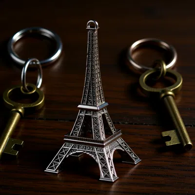 Móc khóa Tháp Eiffel (chi tiết cao)