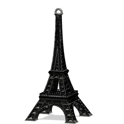 Móc khóa Tháp Eiffel (chi tiết cao)