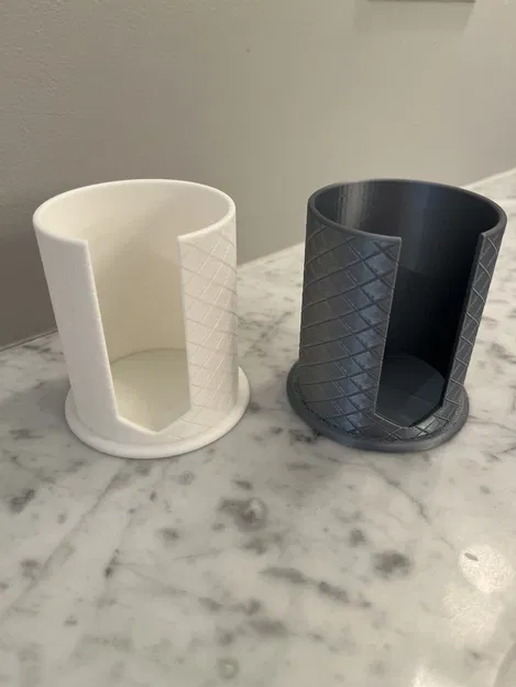 Hộp đựng bông tẩy trang tròn (Texture khắc chìm) - Image 1