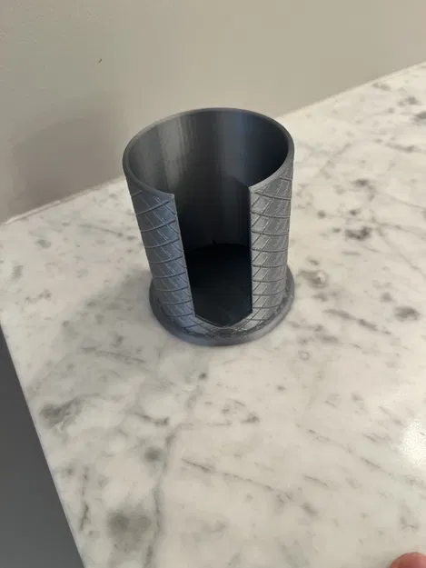 Hộp đựng bông tẩy trang tròn (Texture khắc chìm) - Image 4