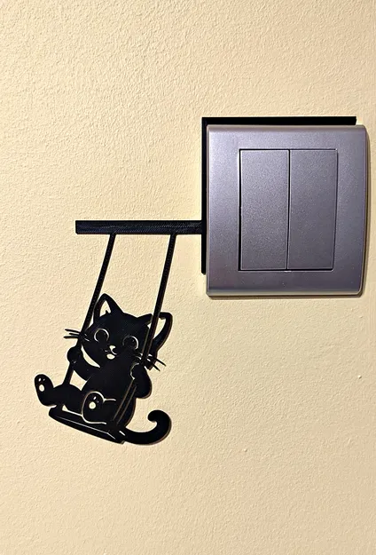 Khung Công Tắc Đèn Hình Mèo (Light Switch Frame - Cat) - Image 2
