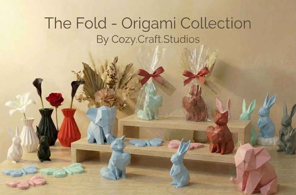 Kỳ Lân Origami Dễ Thương – Decor Japandi Tối Giản - Image 3