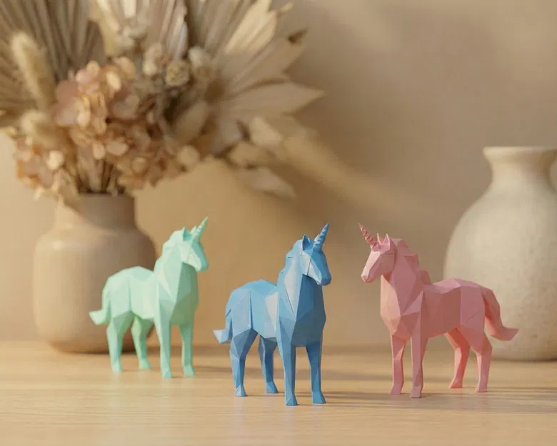 Kỳ Lân Origami Dễ Thương – Decor Japandi Tối Giản - Image 4