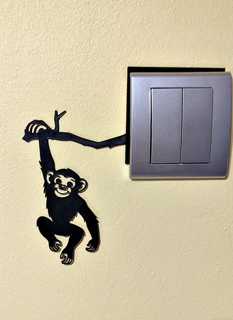 Khung Công Tắc Đèn - Khỉ (Light Switch Frame - Monkey) - Image 3