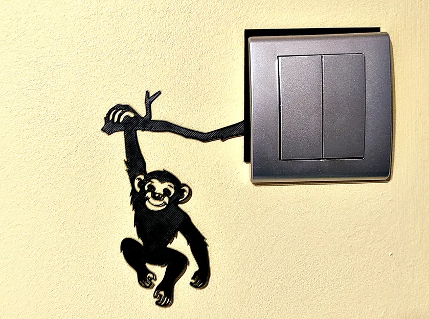 Khung Công Tắc Đèn - Khỉ (Light Switch Frame - Monkey) - Image 4