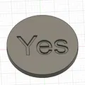 Đồng xu tung “Yes/No” (Flip coin Yes and No) - Thumbnail 1
