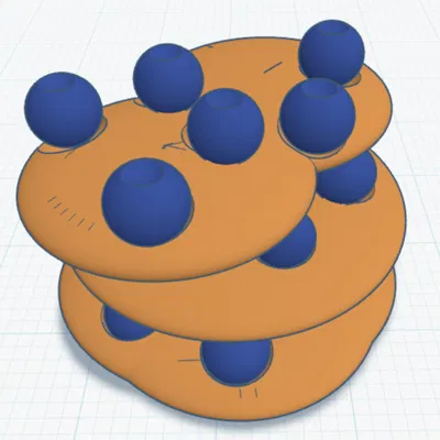 Pancake Blueberry Xếp Chồng (Stacking Blueberry Pancakes)