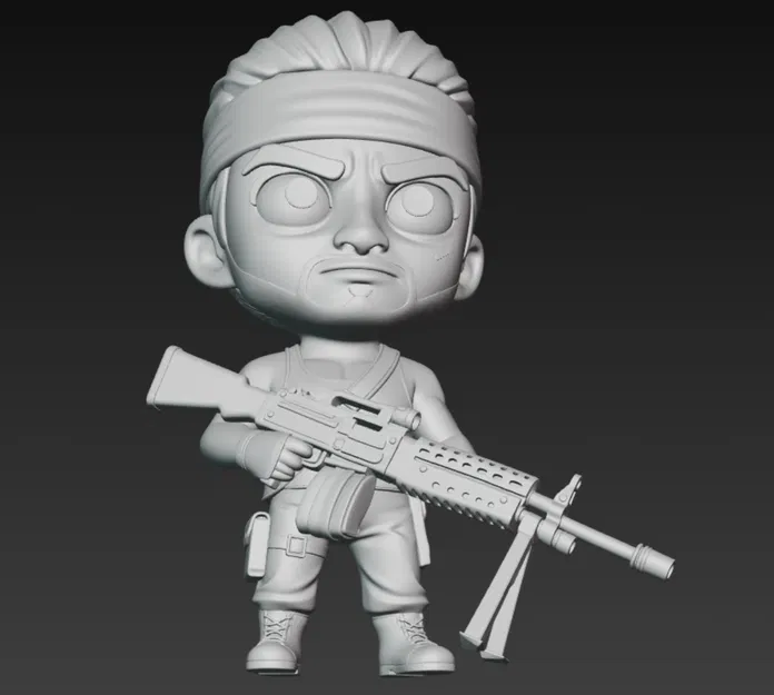 Mô hình 3D John Rambo - Image 1