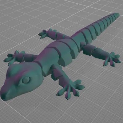 Flexi Gecko - Gắn sẵn mắt - Một file