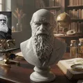 Charles Robert Darwin – Bust (Tượng bán thân) - Thumbnail 1