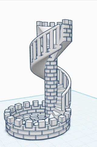 Quân Xe (Castle/Rooke) dạng cầu thang xoắn ốc - Image 4