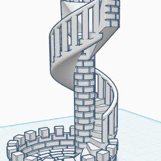 Quân Xe (Castle/Rooke) dạng cầu thang xoắn ốc
