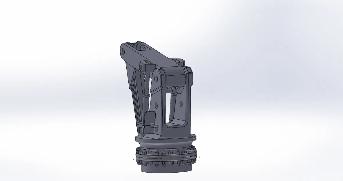 Mô hình 3D chi tiết của cần cẩu boong tàu - Image 4