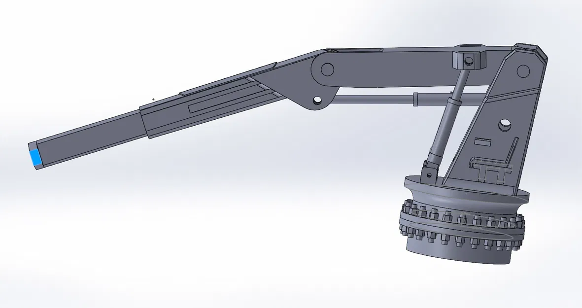 Mô hình 3D chi tiết của cần cẩu boong tàu - Image 5