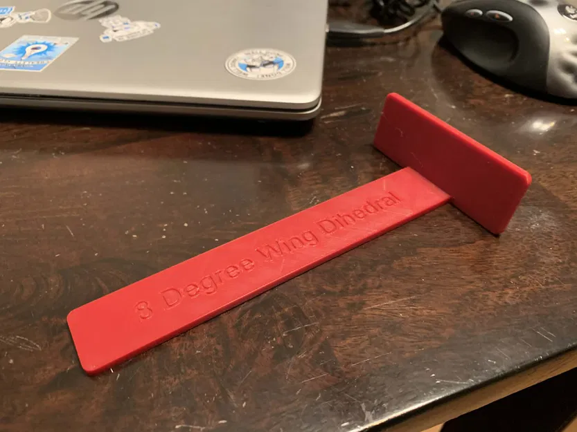 Thước canh góc dihedral cánh 8 độ (8 degree wing dihedral set gauge) - Image 1