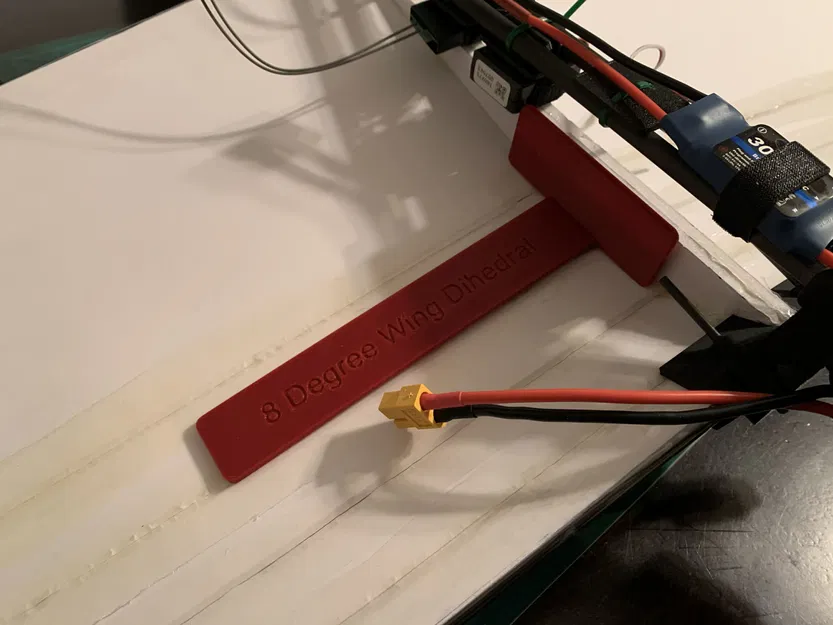 Thước canh góc dihedral cánh 8 độ (8 degree wing dihedral set gauge) - Image 3