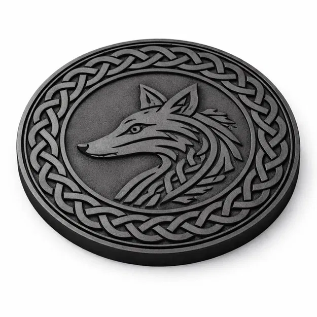 Đế lót ly động vật phong cách Anglo-Saxon Viking - Image 1