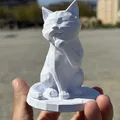 Mèo Dễ Thương (Cute Cat) – Mẫu 3D tối giản, thanh lịch - Thumbnail 3