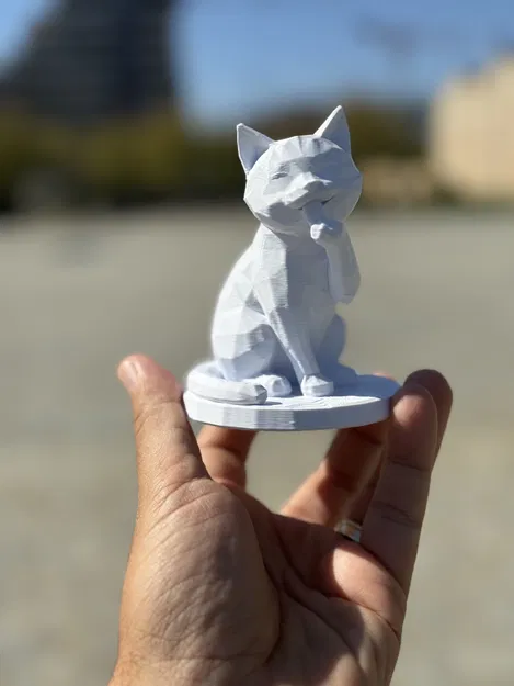 Mèo Dễ Thương (Cute Cat) – Mẫu 3D tối giản, thanh lịch - Image 4