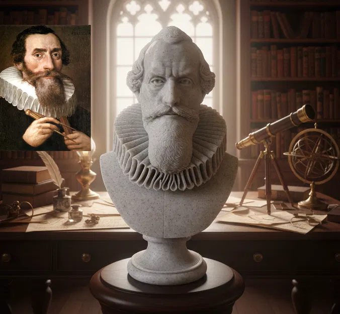 Johannes Kepler – Tượng bán thân - Image 1