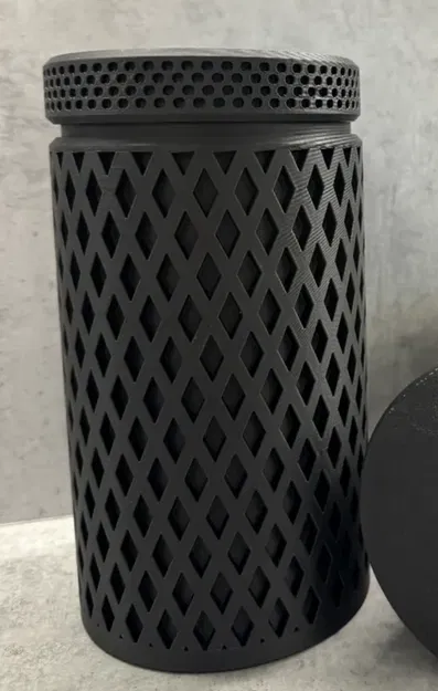 Hộp Đựng Nắp Vặn Ren Trơn, Không Chữ/Logo, Lưới Tối Giản - Image 2