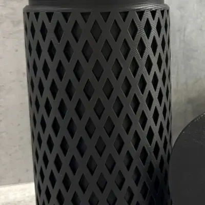 Hộp Đựng Nắp Vặn Ren Trơn, Không Chữ/Logo, Lưới Tối Giản