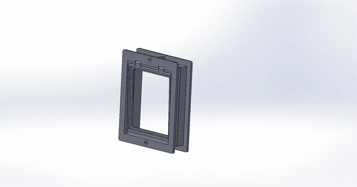 Cửa mèo (cat door) 3 phần cho cửa dày từ 4 cm - Image 2