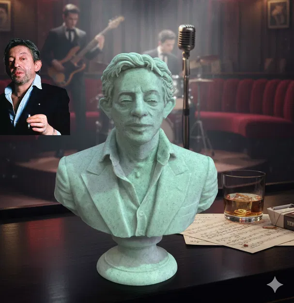 Serge Gainsbourg (Lucien Ginsburg) – Tượng Bán Thân - Image 1