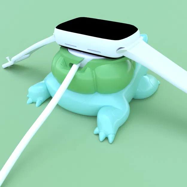 ℗001 Đế sạc Apple Watch Bulbasaur (in 3D) – STL - Image 2