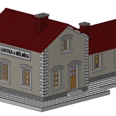 Nhà ga nhỏ tỉ lệ 1:120 (TT)/railway station