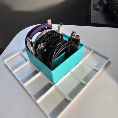 Gridfinity Cable Storage 2x2