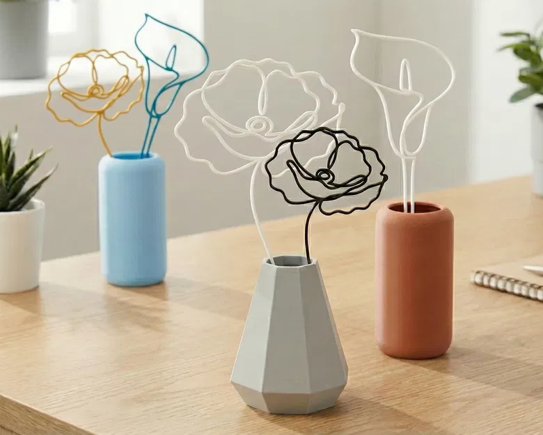 Poppy & Lily - Decor Bình Hoa Hiện Đại - Image 1