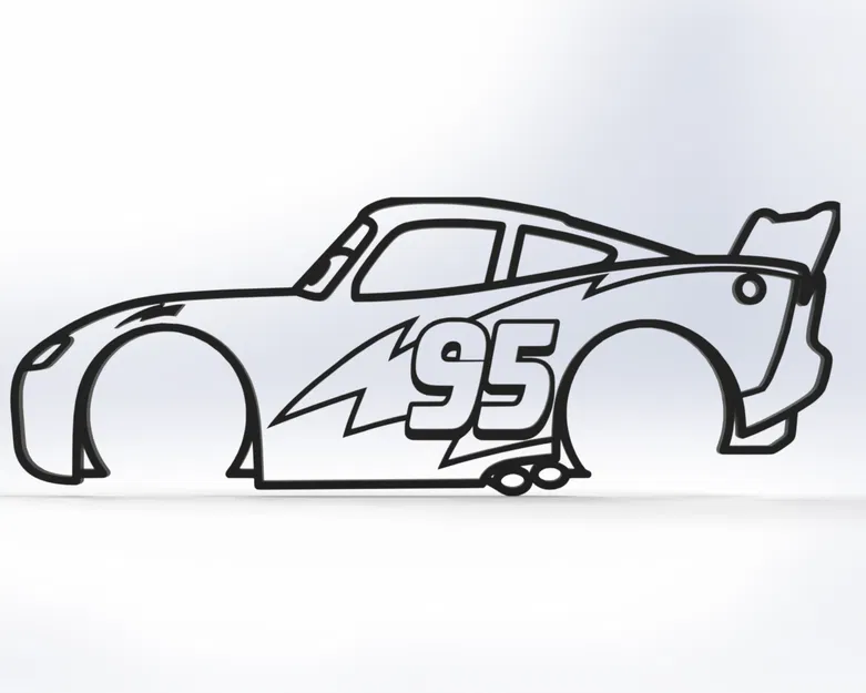 Tranh Treo Tường 2D Lightning McQueen - Image 1