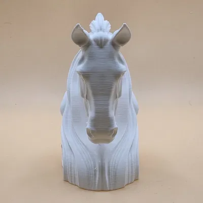 Đầu ngựa cách điệu – decor 3D hiện đại