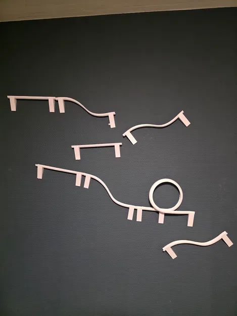 Đường chạy bi modular gắn tường (Modular Marble Track – Wall Edition) - Image 2