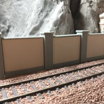 Tường mô-đun đa màu kèm cột, H0 (1:87) – Chuẩn cho đường sắt mô hình & diorama