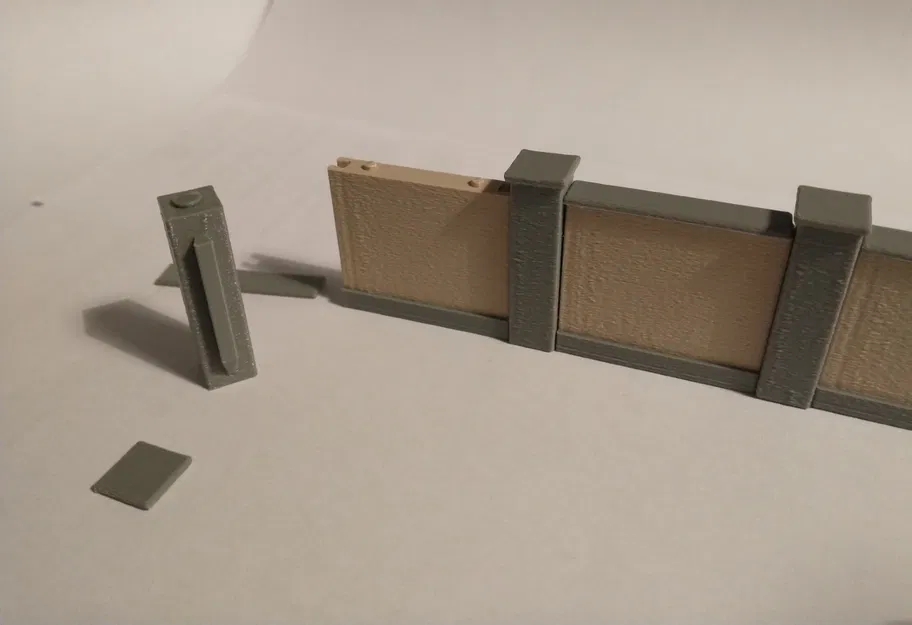 Tường mô-đun đa màu kèm cột, H0 (1:87) – Chuẩn cho đường sắt mô hình & diorama - Image 4