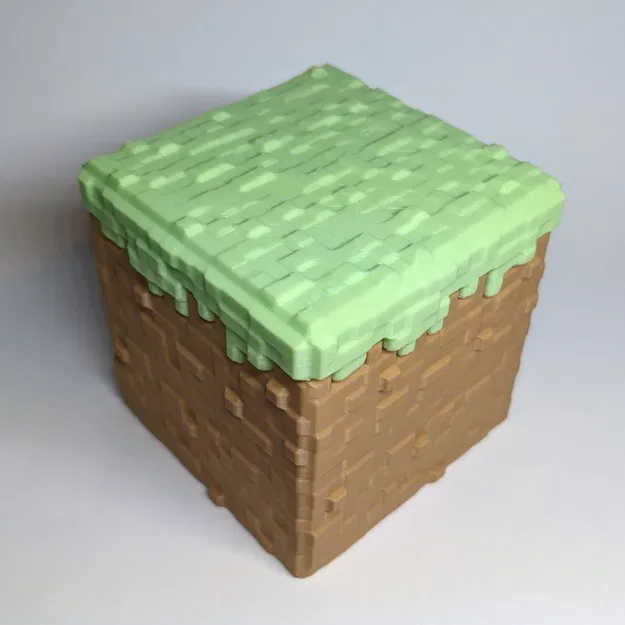 Hộp chứa đồ Minecraft Grass Block (nắp rời) - Image 3