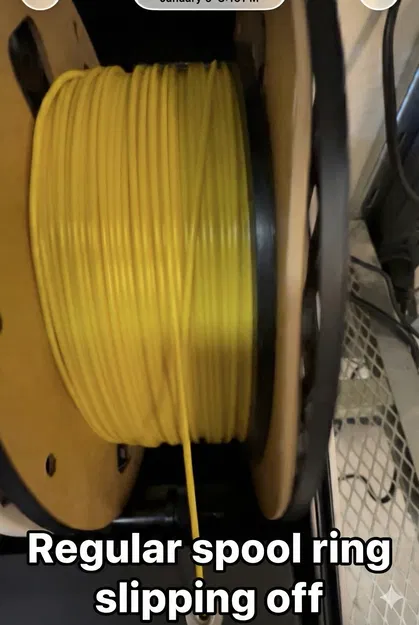 Vòng kẹp snap spool giấy cho QIDI Box (fit như nắp hũ) (stp, step) - Image 5