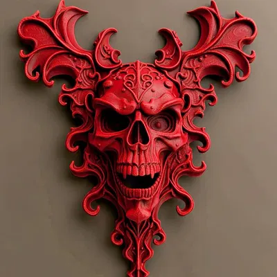 Phù điêu Sọ Địa Ngục – Điểm nhấn tường Gothic