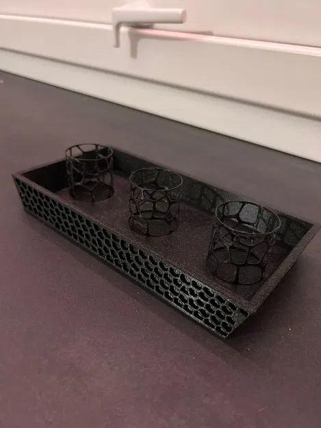 Đế Nến Tea Light Voronoi 3 Ngăn (Triple Voronoi Tea Light Holder) - Image 3