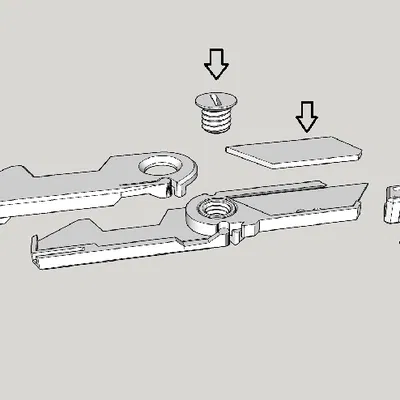 Tay Kẹp Lưỡi Dao Rọc Giấy Gập Gọn (Foldable Utility Knife Blade Holder)