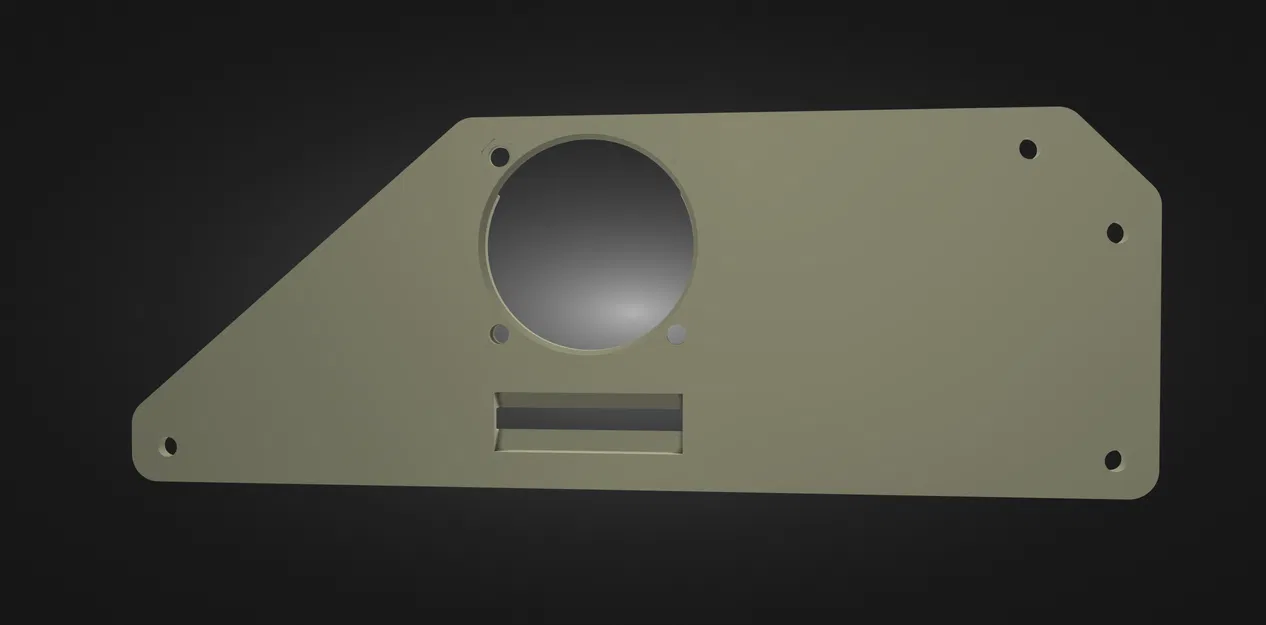 Panel hông phải MPSM thay thế: gắn quạt 40mm, khoét lõm USB & SDCard - Image 1