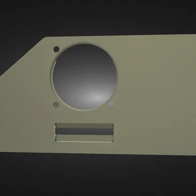 Panel hông phải MPSM thay thế: gắn quạt 40mm, khoét lõm USB & SDCard