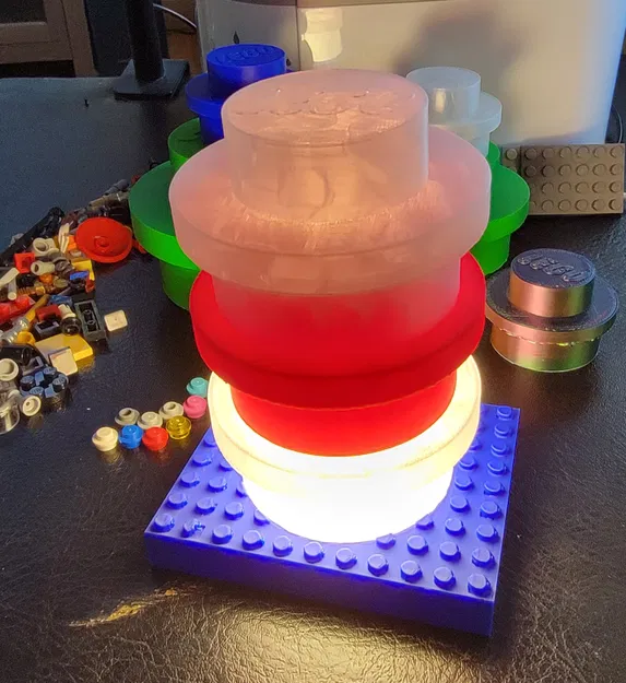 Đèn Lego Stud (Lego Stud Lamp) - Image 2