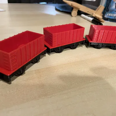 Toa Hopper Tàu Gỗ (Wooden Railway Hopper Car)