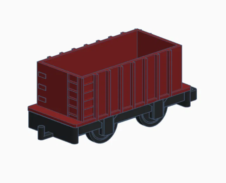 Toa Hopper Tàu Gỗ (Wooden Railway Hopper Car) - Image 6