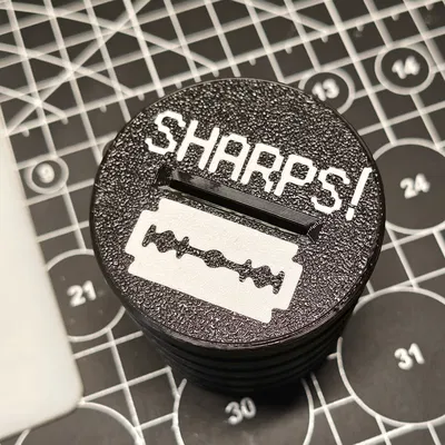 Nắp thải lưỡi dao cạo DE có chữ và hình