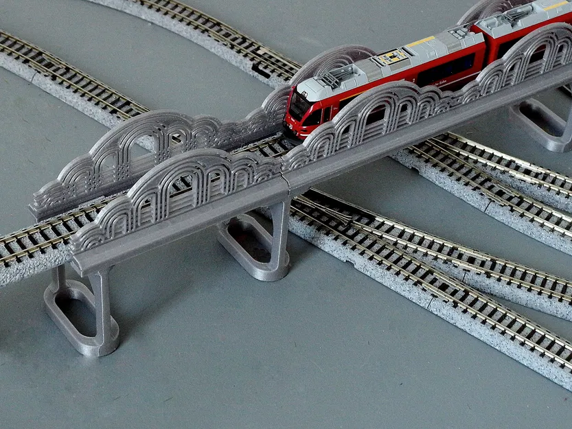 Cầu đường sắt “Art Deco” – N Scale & H0 Scale - Image 1
